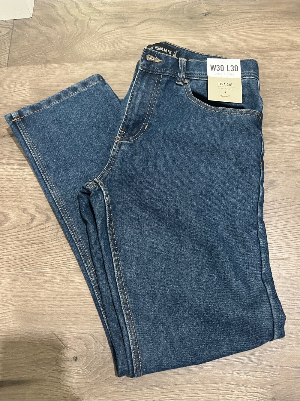 Denim&Co.Straight Fit Men's Jeans - Blue